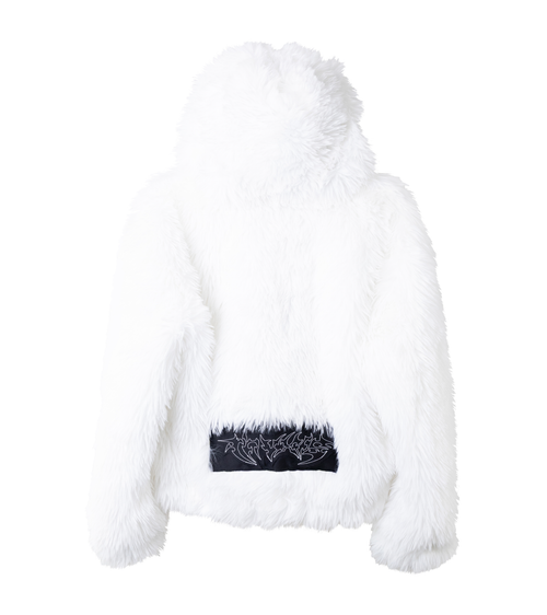 Chamarra Peluche Blanca