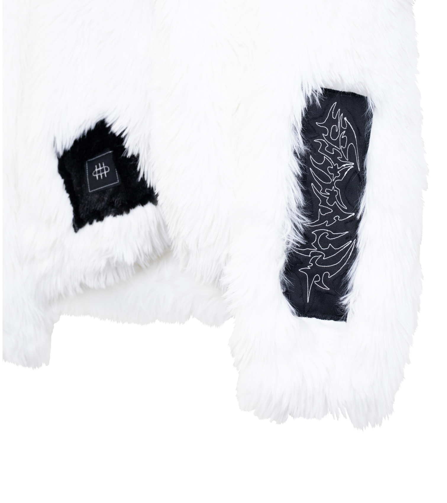 Chamarra Peluche Blanca